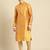 Woven Designer Jacquard Gold Color Kurta