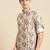 Sanwara Men Printed Cotton Rolled Up Sleeves Short Kurta PR_13