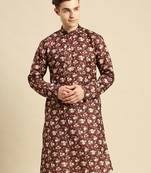 Sanwara Men Printed Cotton Straight Kurta PR_2