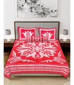 Ridan cotton batik print double bed sheet with pillow cover