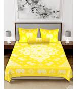 Ridan cotton batik print double bed sheet with pillow cover