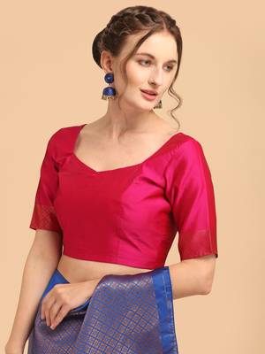 Blue banarasi silk Woven Design Banarasi Saree 5