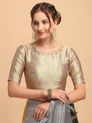 Black banarasi silk Woven Design Banarasi Saree 5