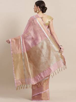 MS Handloon Tissue linen saree 2