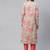 Green printed cotton ethnic-kurtis