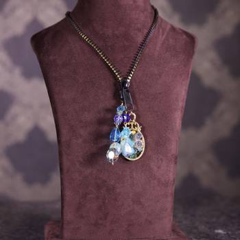 Blue necklaces 1