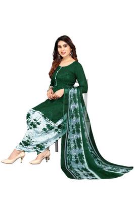 Green digital print crepe salwar 1