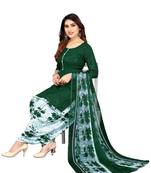 Green digital print crepe salwar