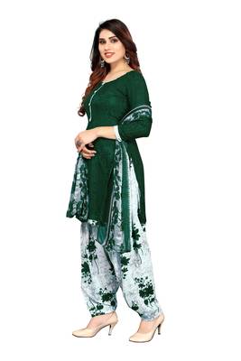 Green digital print crepe salwar 3