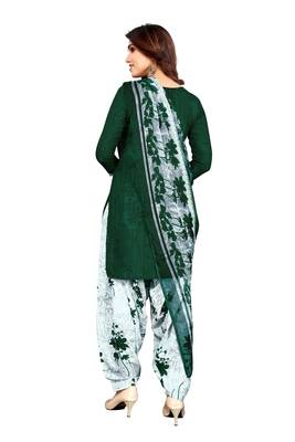 Green digital print crepe salwar 4
