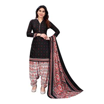 Black digital print crepe salwar 1