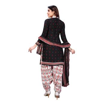 Black digital print crepe salwar 2