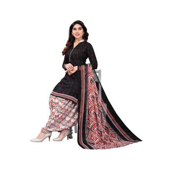 Black digital print crepe salwar 4