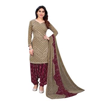 Grey digital print crepe salwar 1