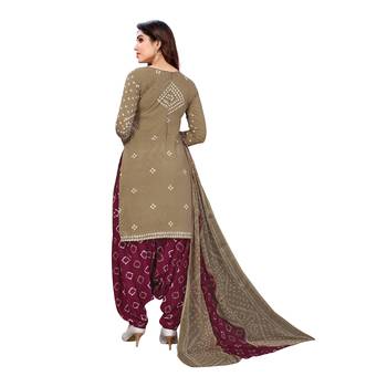 Grey digital print crepe salwar 2