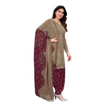 Grey digital print crepe salwar 3