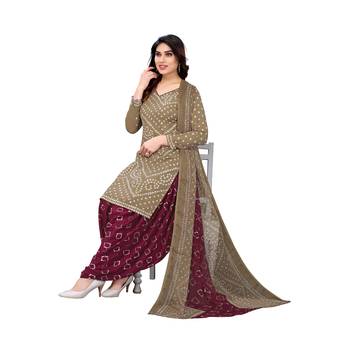 Grey digital print crepe salwar 4