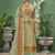 Green printed faux cotton salwar