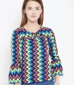 Sethi Daughters Women Multicolor Printed Crepe Top