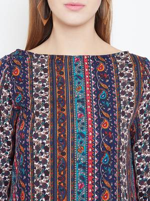 Sethi Daughters Women Multicolor Printed Crepe Tunic 5