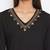 Sethi Daughters Women Black Color Embroidered Rayon Tunic