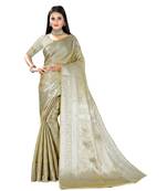 Light Green Silk  Saree With Blouse Piece