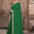 Green embroidered silk blend saree with blouse