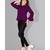 CLOTH BOOST Presenting For Beautiful Girl's And Women's Rayon Hip Length Full Sleeve Purple Top