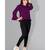 CLOTH BOOST Presenting For Beautiful Girl's And Women's Rayon Hip Length Full Sleeve Purple Top
