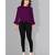 CLOTH BOOST Presenting For Beautiful Girl's And Women's Rayon Hip Length Full Sleeve Purple Top