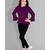 CLOTH BOOST Presenting For Beautiful Girl's And Women's Rayon Hip Length Full Sleeve Purple Top