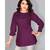 CLOTH BOOST Presenting For Beautiful Girl's And Women's Rayon Hip Length 3/4 Sleeve Purple Top