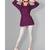 CLOTH BOOST Presenting For Beautiful Girl's And Women's Rayon Hip Length 3/4 Sleeve Purple Top