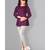 CLOTH BOOST Presenting For Beautiful Girl's And Women's Rayon Hip Length 3/4 Sleeve Purple Top