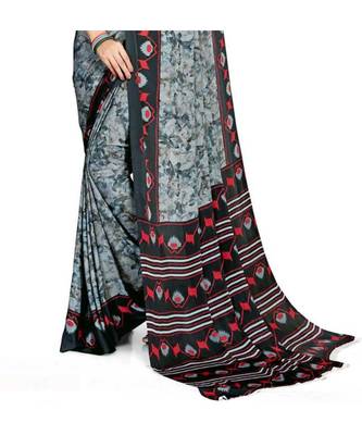 Printed Daily Wear Crepe Saree 2