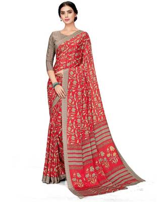 Printed Daily Wear Crepe Saree 1