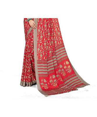 Printed Daily Wear Crepe Saree 2