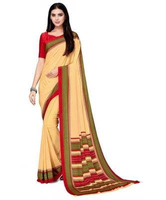 Printed Daily Wear Crepe Saree 1