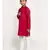 Red and White Cotton Boys Kurta Pyjama