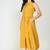 Altiven Women's Mustrd Rayon Printed Sleeveless Collar Neck Casual Dress