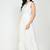Altiven Women's White Solid Sleeveless Cotton V Neck Casual Dress