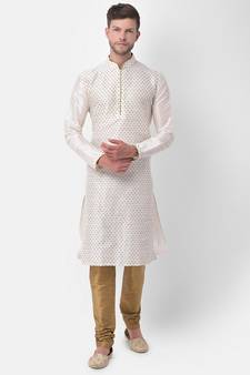 DEYANN Ethnic Motif Printed Kurta Churidar Set
