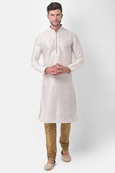 DEYANN Ethnic Motif Printed Kurta Churidar Set