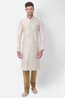 DEYANN Ethnic Motif Printed Kurta Churidar Set