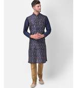 DEYANN Ethnic Motif Printed Kurta Churidar Set