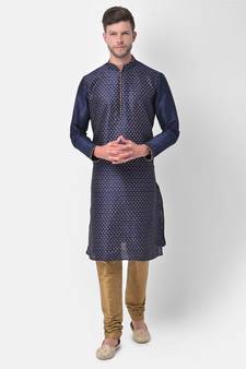 DEYANN Ethnic Motif Printed Kurta Churidar Set