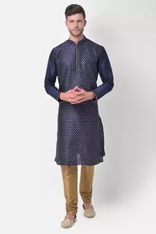 DEYANN Ethnic Motif Printed Kurta Churidar Set