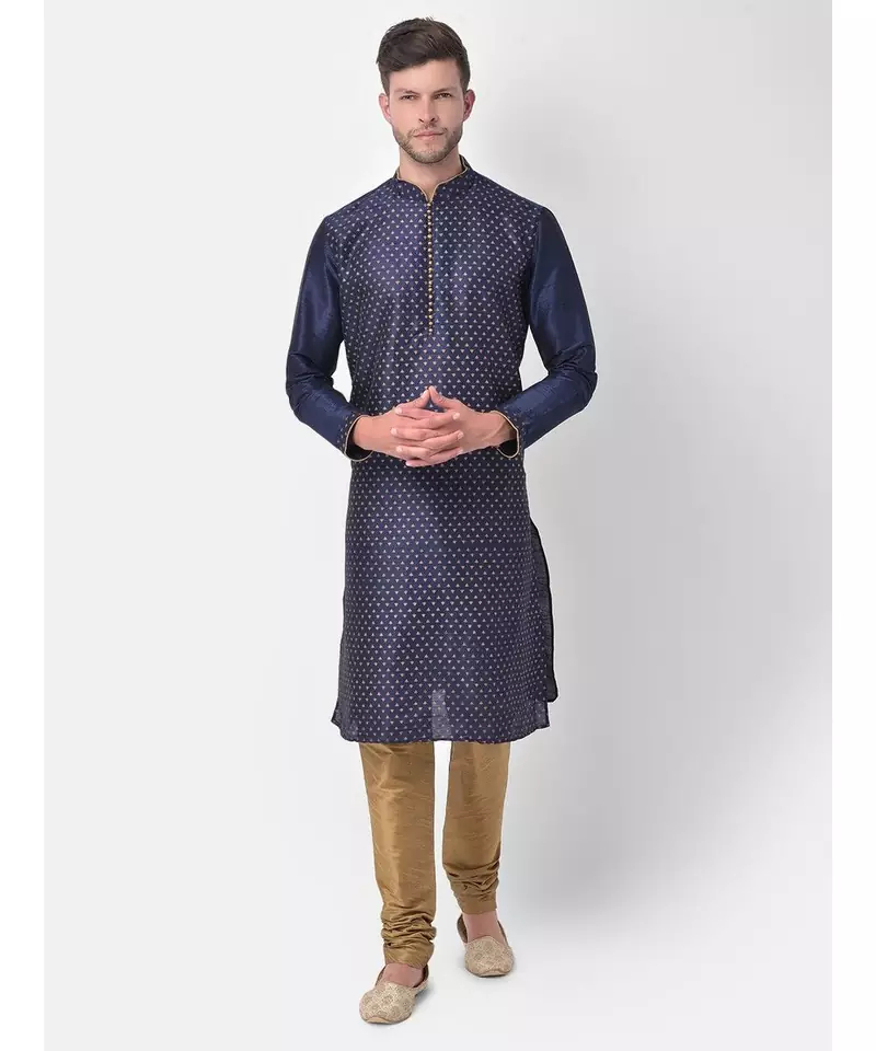 DEYANN Ethnic Motif Printed Kurta Churidar Set