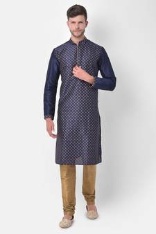 DEYANN Ethnic Motif Printed Kurta Churidar Set