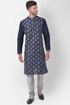 DEYANN Ethnic Motif Printed Kurta Churidar Set
